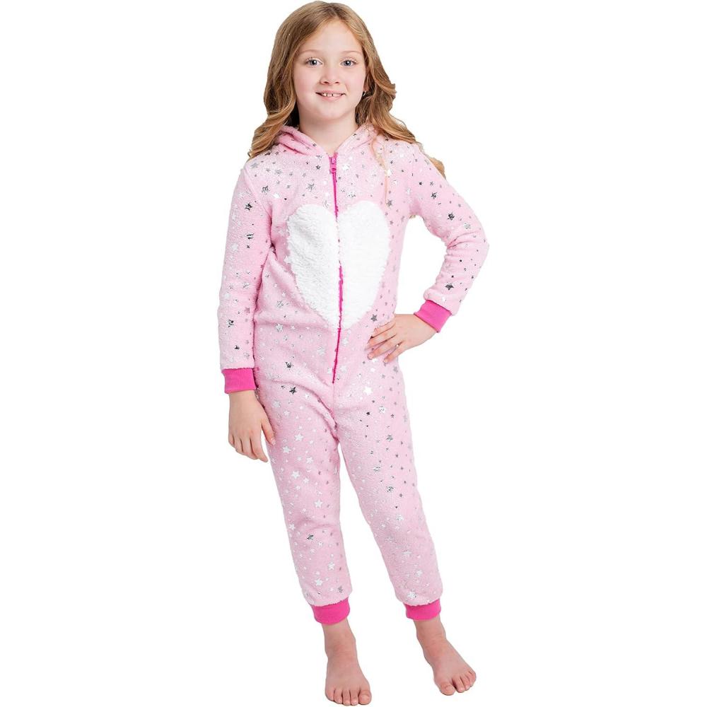 imageBTween Hooded Onesie PJs for GirlsPinks