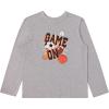 BCOOL 4 Pack Long Sleeve Shirts for Boys, Kids Cotton Blend Plain Printed Tshirts, Full Sleeved Crewneck Tees(Black)