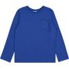 BCOOL 4 Pack Long Sleeve Shirts for Boys, Kids Cotton Blend Plain Printed Tshirts, Full Sleeved Crewneck Tees(Black)