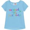 BTween 4 Piece Girls Sleepwear, Girls Pajamas with Long and Short Sleeve Shirts(Aqua)