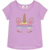 BTween 4 Piece Girls Sleepwear, Girls Pajamas with Long and Short Sleeve Shirts(Laven)