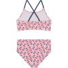 Juicy Couture Girls 4 Pack Two Piece Bikini Swimsuit Set, Kids Bathing Suit Swimwear Bikinis Tie Dye, Ombre, Metallic(Ombre)