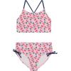 Juicy Couture Girls 4 Pack Two Piece Bikini Swimsuit Set, Kids Bathing Suit Swimwear Bikinis Tie Dye, Ombre, Metallic(Ombre)