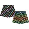 BCOOL 2 or 3-Pack Boys Swim Trunks, Kids Quick Dry Swimming Shorts with Liner – Solid/Printed Swimwear(Checr)