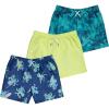 BCOOL 2 or 3-Pack Boys Swim Trunks, Kids Quick Dry Swimming Shorts with Liner – Solid/Printed Swimwear(Octop)