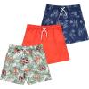 BCOOL 2 or 3-Pack Boys Swim Trunks, Kids Quick Dry Swimming Shorts with Liner – Solid/Printed Swimwear(Surfer Boy)