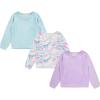 BTween Girls Cozy Velour Sweatshirt Set, 3 Pack of Soft Sweatshirts for Kids, Stylish Casual Outfits, Sizes 4-14(Marbe)