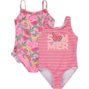 BMAGICAL Kids Girls 2 Pack Bathing Suit Childrens Printed Beach Swimwear(Watml)