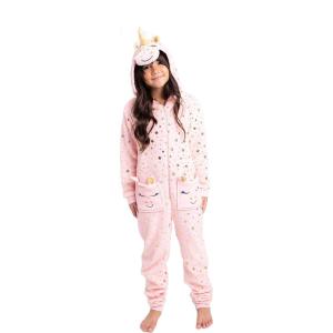 BTween Hooded Onesie PJs for Girls(Blush)