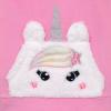 BTween Girls 3 Pack Sleepwear Set, Llamacorn Sweater and Slip-ons with RainbowithVelour Pajama Bottoms