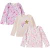 BTween Girls 3 Piece CrewithNeck Fleece Sweatshirt Set Long Sleeve Cotton Blend Pullover, Soft and Comfortable, Sizes 4-12(Flow)