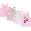 BTween Girls 4 Pack Fashion Summer Tank Top Cotton Blend Clothes Set Mixed Colors(Pnkiv)