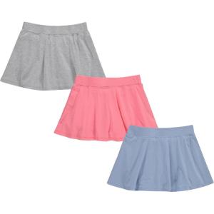 BTween 3 Pack Skorts for Girls Kids Scooter Skirts Skirt Layered Shorts(Ice)