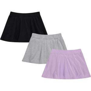 BTween 3 Pack Skorts for Girls Kids Scooter Skirts Skirt Layered Shorts(Orchd)