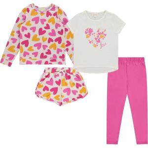 BTween Girls Mix And Match Fashion Every Day Essentials 4 Piece Set(Heart)
