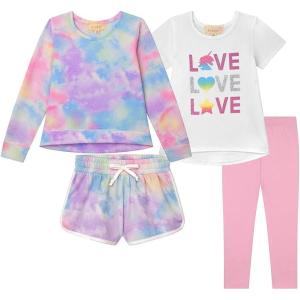 BTween Girls Mix And Match Fashion Every Day Essentials 4 Piece Set(Tiedy)