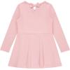 BTween Girls Long Sleeve Dresses, 3 Pack Soft Cotton Casual Dresses for Kids(Blush)