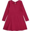 BTween Girls Long Sleeve Dresses, 3 Pack Soft Cotton Casual Dresses for Kids(Ceris)
