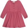 BTween Girls Long Sleeve Dresses, 3 Pack Soft Cotton Casual Dresses for Kids(Mauve)