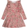 BTween Girls Long Sleeve Dresses, 3 Pack Soft Cotton Casual Dresses for Kids(Mauve)