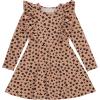 BTween Girls Long Sleeve Dresses, 3 Pack Soft Cotton Casual Dresses for Kids(Orchd)