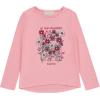 Girls Long Sleeve Fall Graphic Tops, School Sports Tees, 4 Pack Multiple Pattern Tshirts(Nile)
