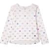 Girls Long Sleeve Fall Graphic Tops, School Sports Tees, 4 Pack Multiple Pattern Tshirts(Pink)