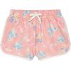 BTween Girls 4 Piece Active Performance Dolphin Shorts with Faux Drawstring, Sports Running Shorts for Kids(Blush)