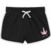 BTween Girls 4 Piece Active Performance Dolphin Shorts with Faux Drawstring, Sports Running Shorts for Kids(Pnkfl)