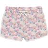 BTween Girls 4 Piece Active Performance Dolphin Shorts with Faux Drawstring, Sports Running Shorts for Kids(Pnkfl)