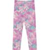 BTween Girls 4 Pack Leggings Set, Exercise, Sports Tights with Wide Waistband for Girls(Laven)