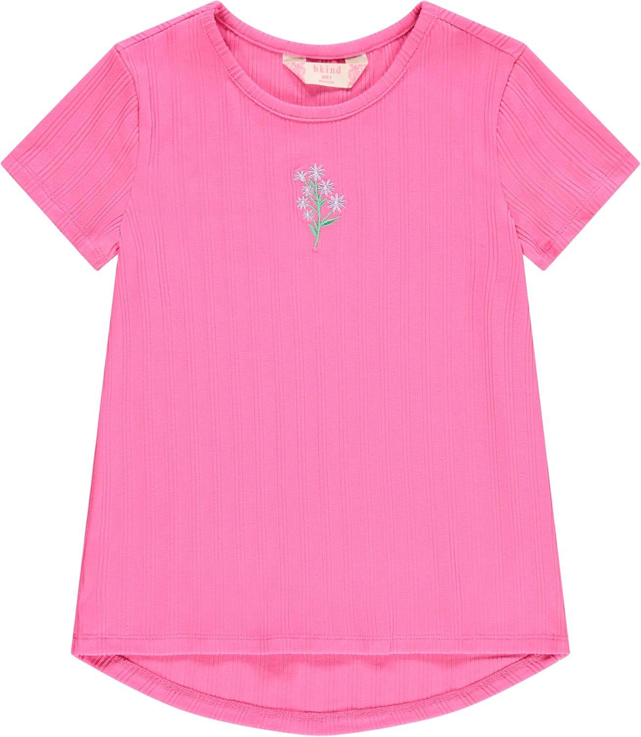image:imageBTween Girls 4Piece Summer Tops  Fashionable Short Sleeve TShirt  Casual Daily Shirt for Kids  Assorted ColorsCloud