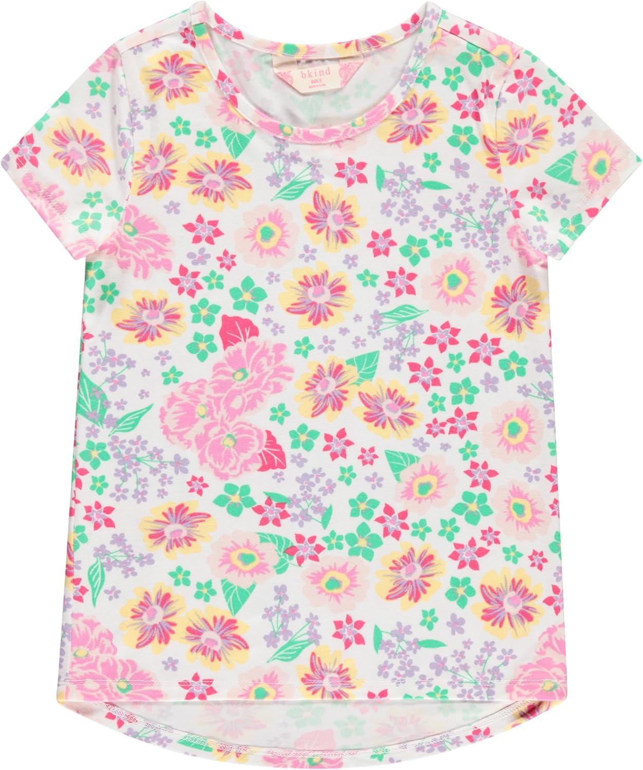 image:imageBTween Girls 4Piece Summer Tops  Fashionable Short Sleeve TShirt  Casual Daily Shirt for Kids  Assorted ColorsCloud