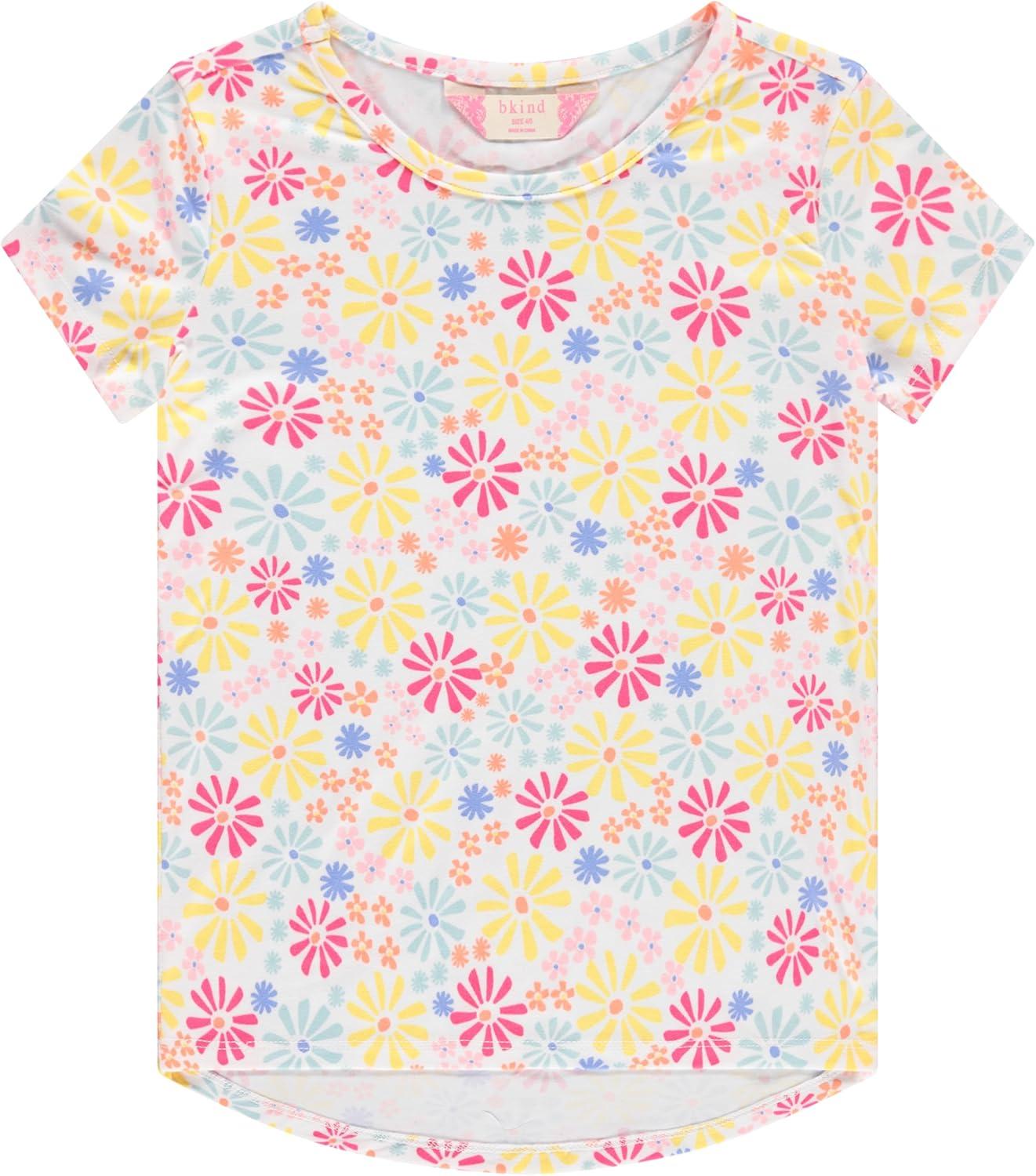 image:imageBTween Girls 4Piece Summer Tops  Fashionable Short Sleeve TShirt  Casual Daily Shirt for Kids  Assorted ColorsShocp