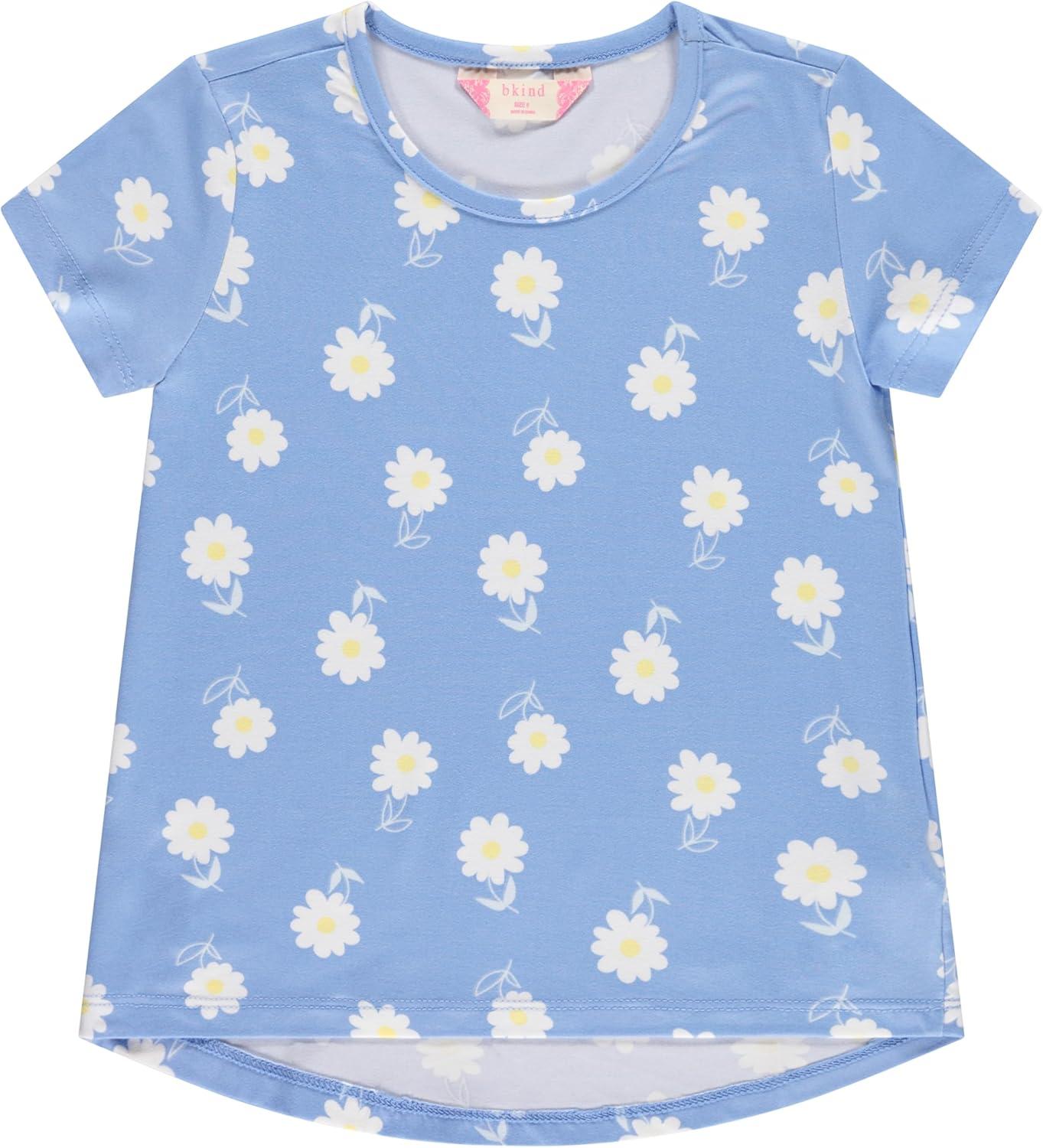 image:imageBTween Girls 4Piece Summer Tops  Fashionable Short Sleeve TShirt  Casual Daily Shirt for Kids  Assorted ColorsSmile