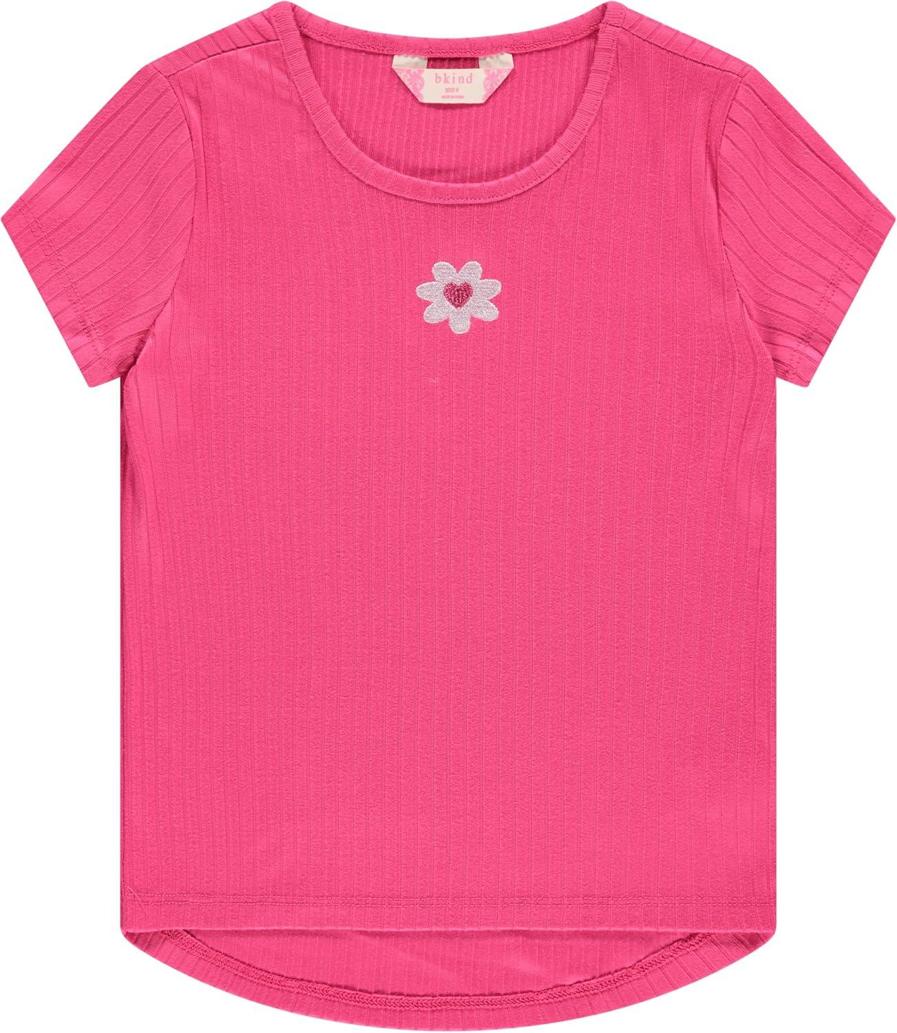 image:imageBTween Girls 4Piece Summer Tops  Fashionable Short Sleeve TShirt  Casual Daily Shirt for Kids  Assorted ColorsSnowh