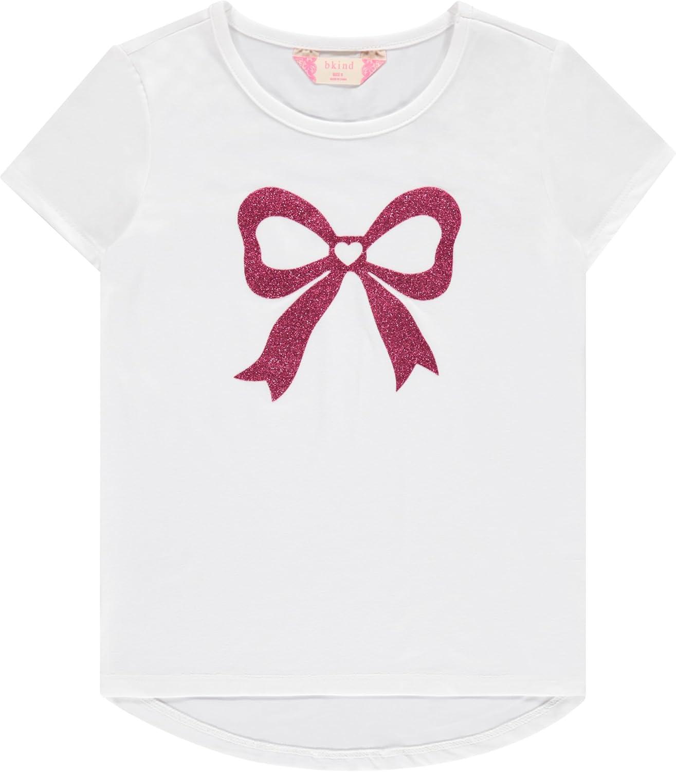 image:imageBTween Girls 4Piece Summer Tops  Fashionable Short Sleeve TShirt  Casual Daily Shirt for Kids  Assorted ColorsSnowh