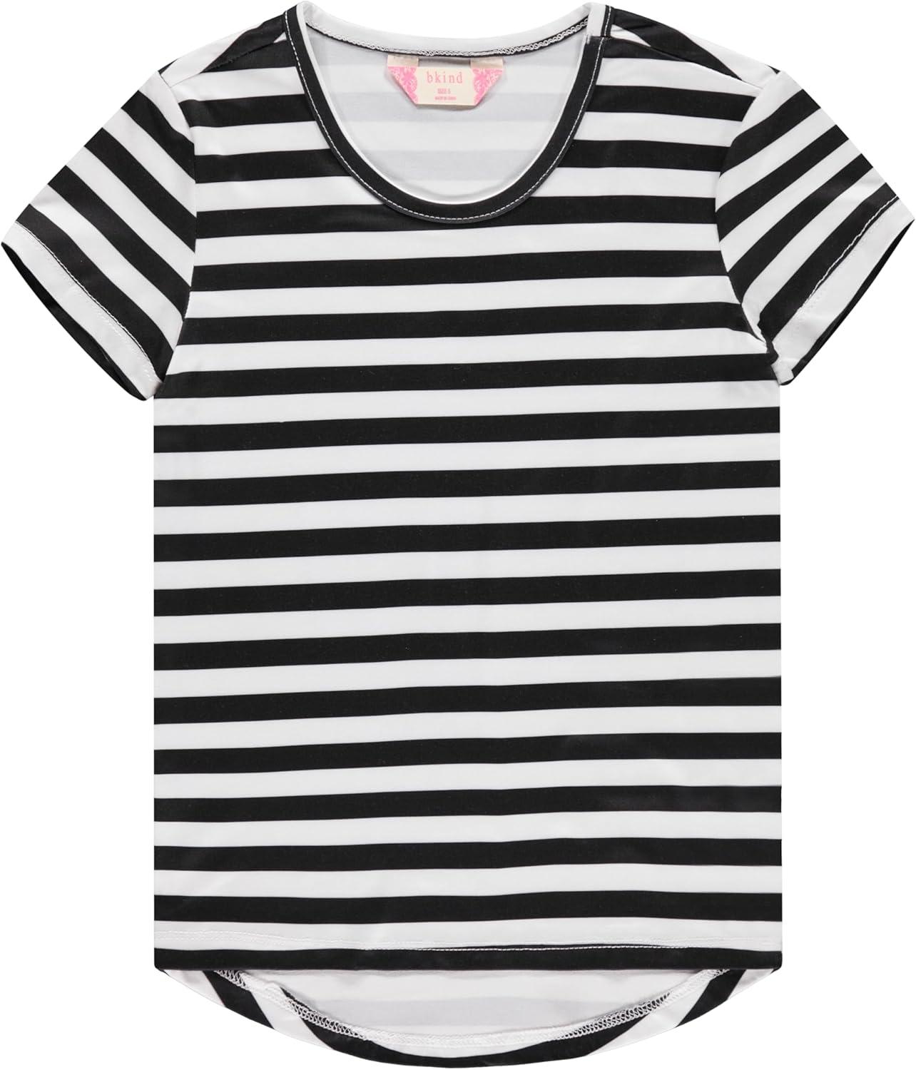 image:imageBTween Girls 4Piece Summer Tops  Fashionable Short Sleeve TShirt  Casual Daily Shirt for Kids  Assorted ColorsSnowh