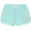 BTween Girls 4 Piece Active Performance Dolphin Shorts with Faux Drawstring, Sports Running Shorts for Kids(Pink-pink)