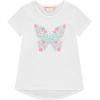 BTween Girls 4-Piece Summer Tops | Fashionable Short Sleeve T-Shirt | Casual Daily Shirt for Kids – Assorted Colors(Cloud)