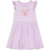 BTween Girls Dresses 3 Pack Short Sleeve Skater, Tiered & Ruffle Sleeve Dresses, Soft Brushed ITY Fabric(Laven)