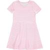 BTween Girls Dresses 3 Pack Short Sleeve Skater, Tiered & Ruffle Sleeve Dresses, Soft Brushed ITY Fabric(Laven)
