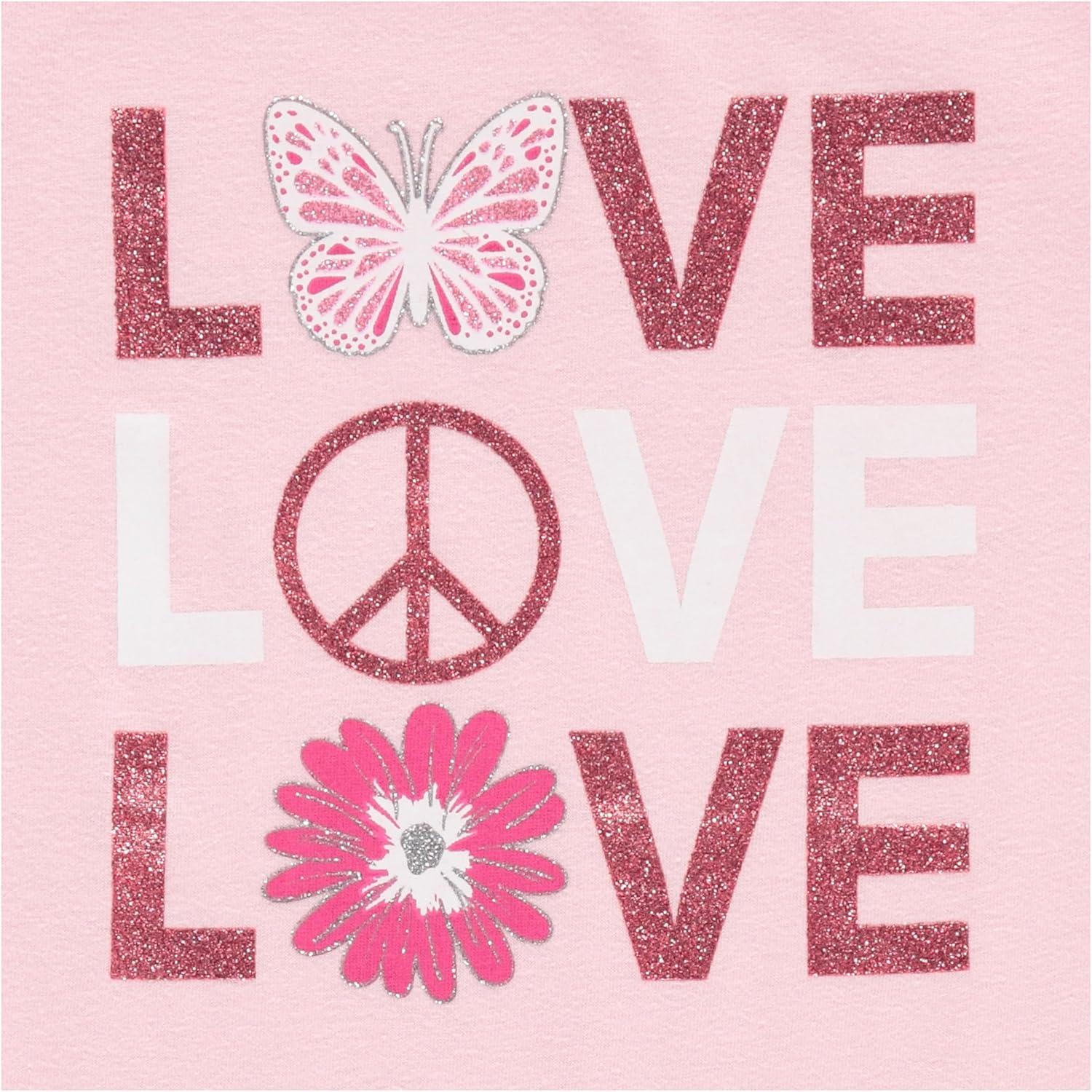 image:imageBTween Girls 4 Piece Tops Fashionable Short Sleeve TShirt Casual Daily Shirt for Kids Assorted ColorsBpink