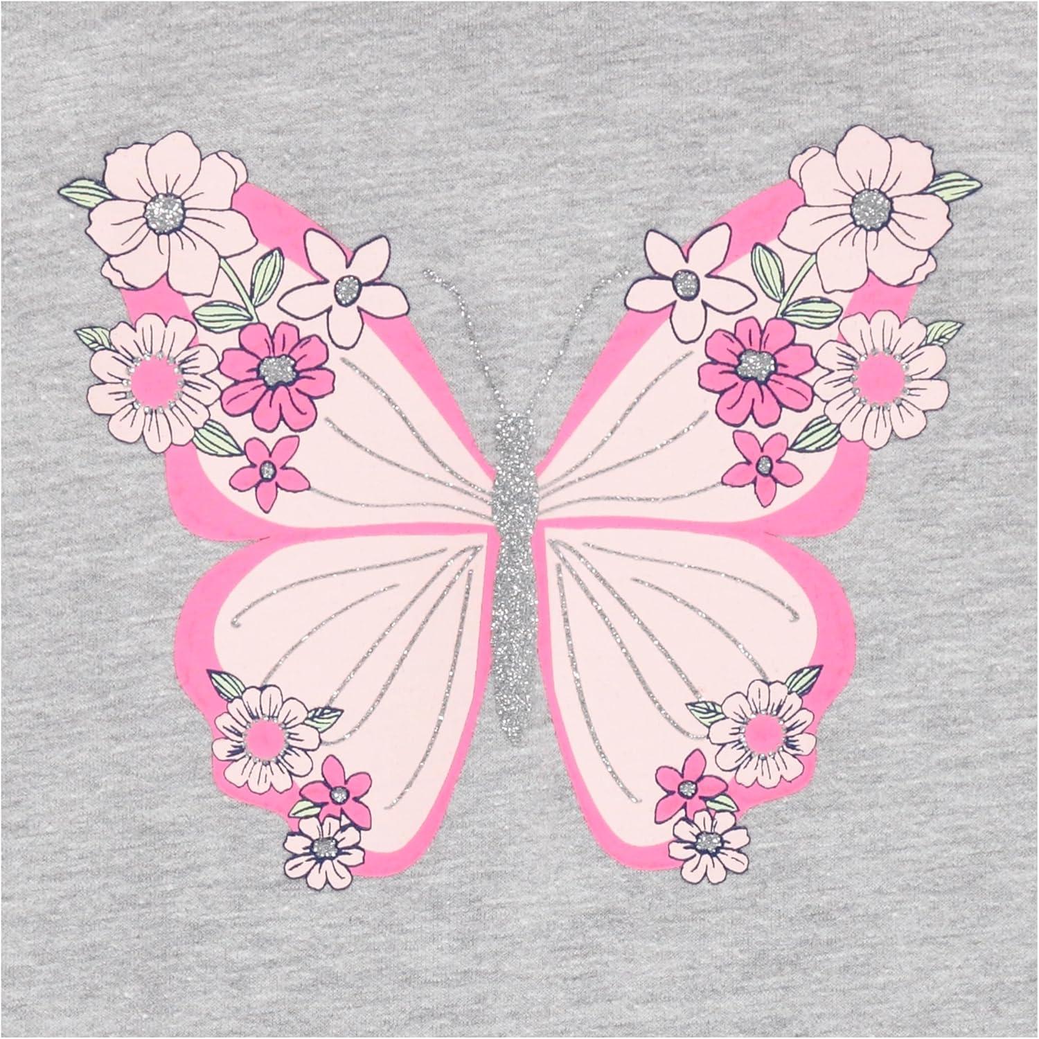 image:imageBTween Girls 4 Piece Tops Fashionable Short Sleeve TShirt Casual Daily Shirt for Kids Assorted ColorsFairy