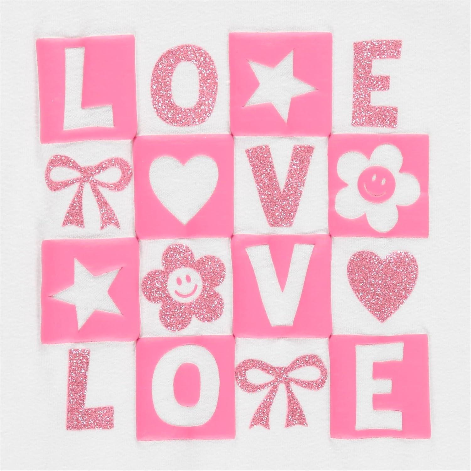 image:imageBTween Girls 4 Piece Tops Fashionable Short Sleeve TShirt Casual Daily Shirt for Kids Assorted ColorsLaven