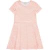 BTween Girls Dresses 3 Pack Short Sleeve Skater, Tiered & Ruffle Sleeve Dresses, Soft Brushed ITY Fabric(Pink)