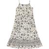 BTween Girls Maxi Dresses 2 Pack Sleeveless Floral Tiered Summer Dresses, Lightweight Soft Fabric, Casual Spring(Sun)