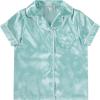 BTween Girls Satin Pajama Set 4 Pack, Short Sleeve Button-Down Sleepwear for Kids, Soft and Breathable Nightwear(Butfl)