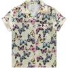 BTween Girls Satin Pajama Set 4 Pack, Short Sleeve Button-Down Sleepwear for Kids, Soft and Breathable Nightwear(Ditsy)