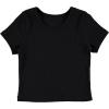 BTween Active Girls T-Shirts 3 Pack – Short Sleeve Ribbed Crewneck Tees, Soft Stretch Casual Everyday Tops for Girls(Aqua)
